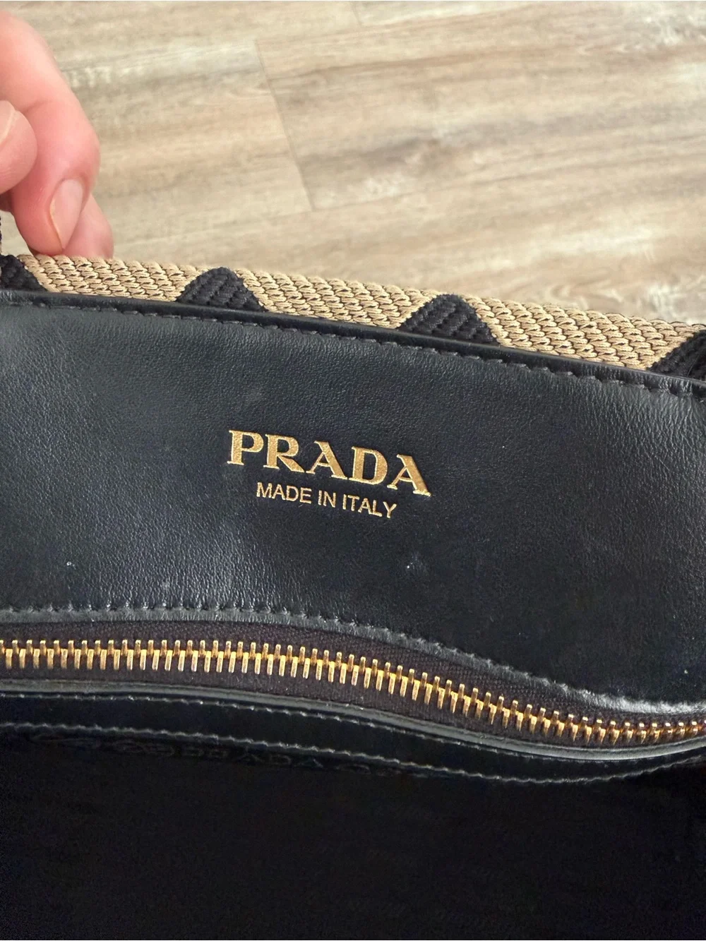 Prada symbole shopper tote bag